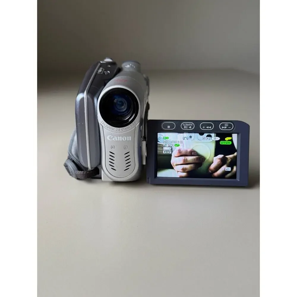 Canon DC100 Handheld DVD RW Camcorder Handycam Video Camera y2k 2000s WORKS KIT